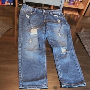 Almost Famous Distressed Blue  Jeans Size 13 Nwot